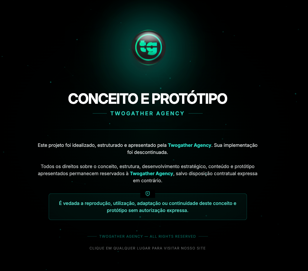 Conceito e Protótipo — Twogather Agency